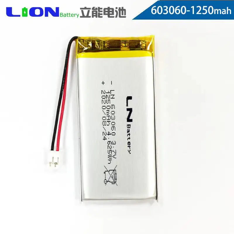 buy more will cheap Ln battery 603060 (1250mah) 3.7V polymer lithium battery projector Breast Pump Battery Toy navigator speaker