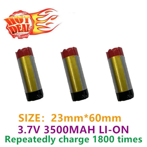 buy more will cheap New full capacity 3.7V high capacity Bluetooth 23600 3500mah cylindrical polymer rechargeable battery