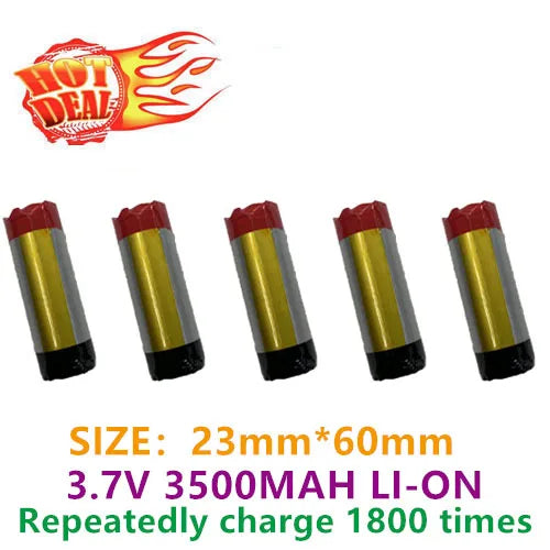 buy more will cheap New full capacity 3.7V high capacity Bluetooth 23600 3500mah cylindrical polymer rechargeable battery