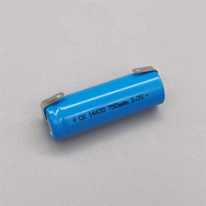 2pcs 14430 750mAh 3.2V 3.7V Shaver Charger Lithium Battery
