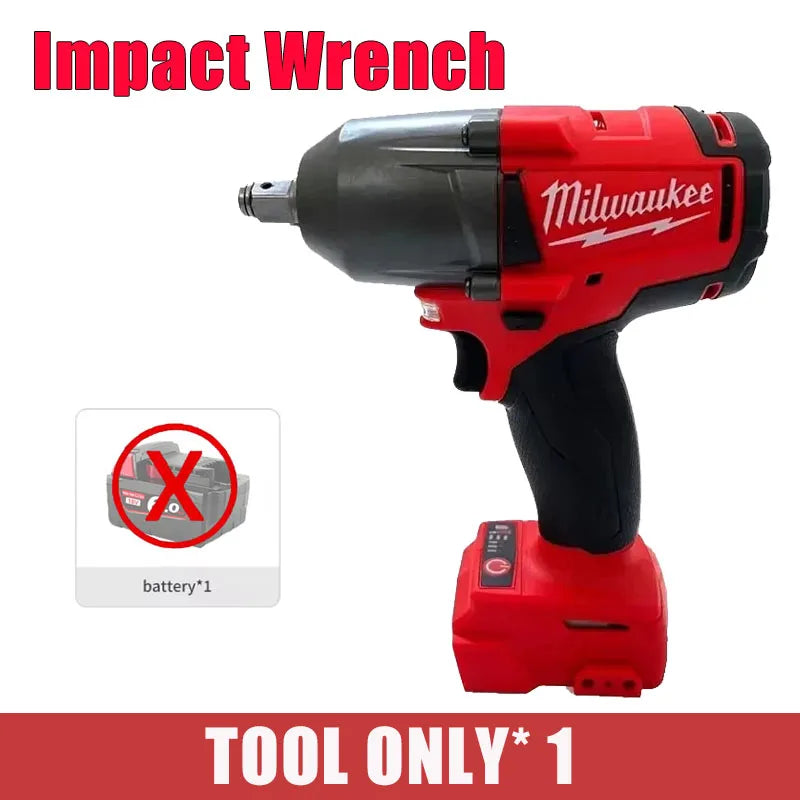 Milwaukee Wireless Brushless Electric Tool High Torque Impact Wrench Impact Driver Angle Grinder Cordless Power Drill Tools