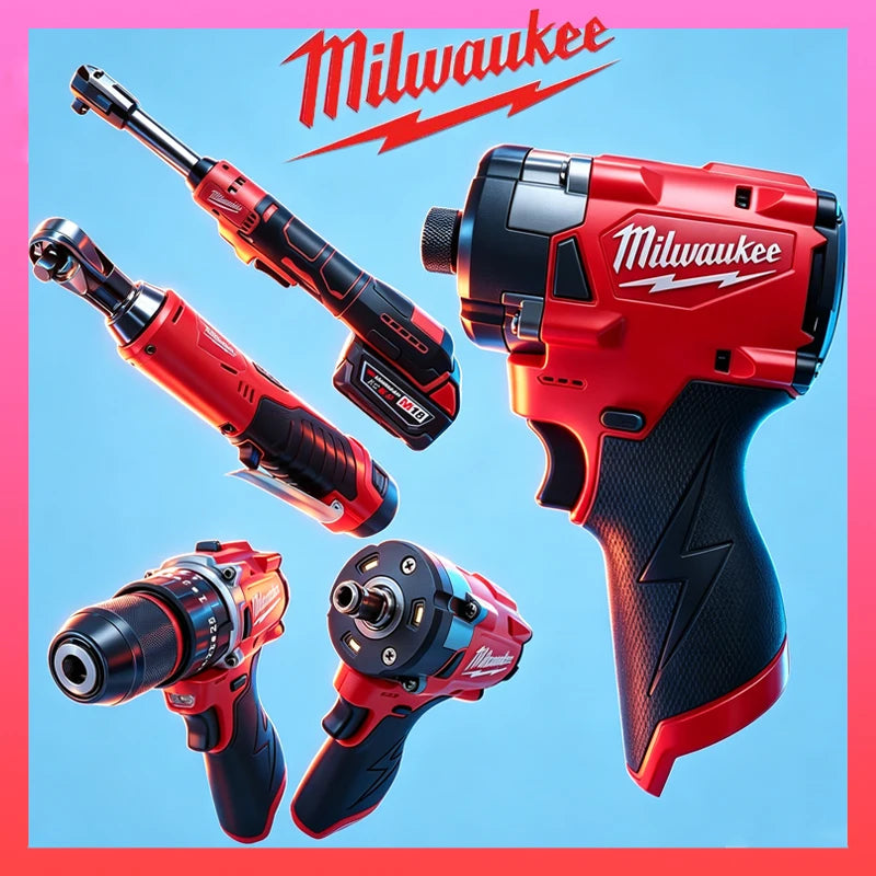 Milwaukee Wireless Brushless Electric Tool High Torque Impact Wrench Impact Driver Angle Grinder Cordless Power Drill Tools