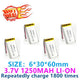 buy more will cheap Ln battery 603060 (1250mah) 3.7V polymer lithium battery projector Breast Pump Battery Toy navigator speaker