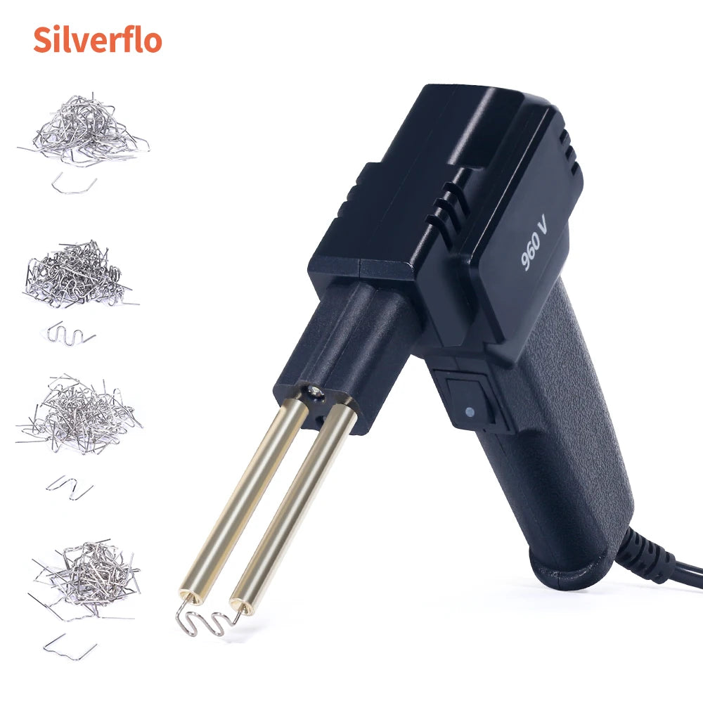 Silverflo 960-V Plastic Welder 50W Hot Stapler Plastic Welding Machine Soldering iron for Plastic Repair Car Bumper Repair Tools