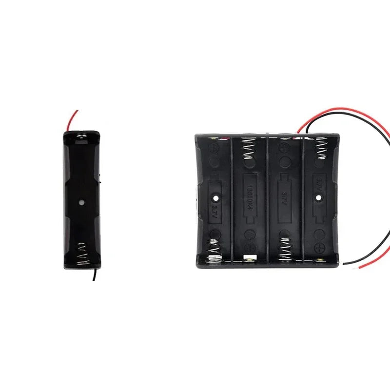 1/2/4pcs Black Plastic AA LR6 HR6 Battery Storage Case Clip Holder Container 1X 2X 3X 4X Battery Storage Box case Wire Lead Pin