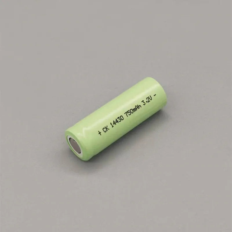 2pcs 14430 750mAh 3.2V 3.7V Shaver Charger Lithium Battery