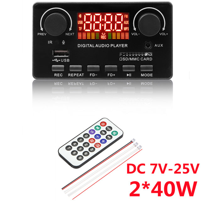 12V Car FM Radio Module with MP3 Player and Decoder